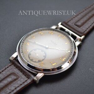 Rolex chronometer precision Snowite case rare vintage military trench watch